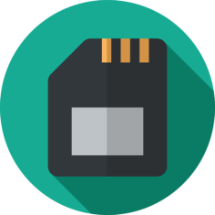 Memory Card Flat Line Svg Vector, Free Vectors File